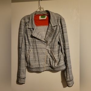 Anthropologie lightweight women's moto style cotton jacket